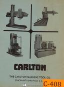 Carlton-Carlton OA-1A, Radial Drills, 110 Pages, Operations Maintenance & Parts Manual-1A-OA-01